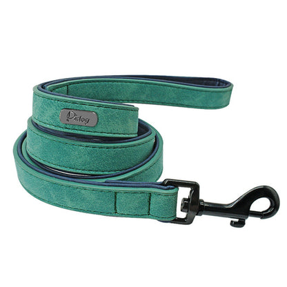 Leather Dog Leash 4 ft Dog Leash 2 Layer Pet Dog