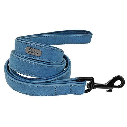 Leather Dog Leash 4 ft Dog Leash 2 Layer Pet Dog