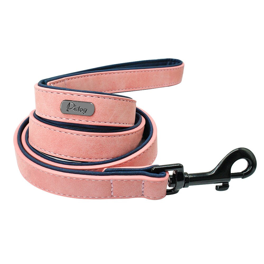 Leather Dog Leash 4 ft Dog Leash 2 Layer Pet Dog