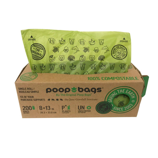 Compostable Pet Waste Bags - 200 Count Bulk Roll