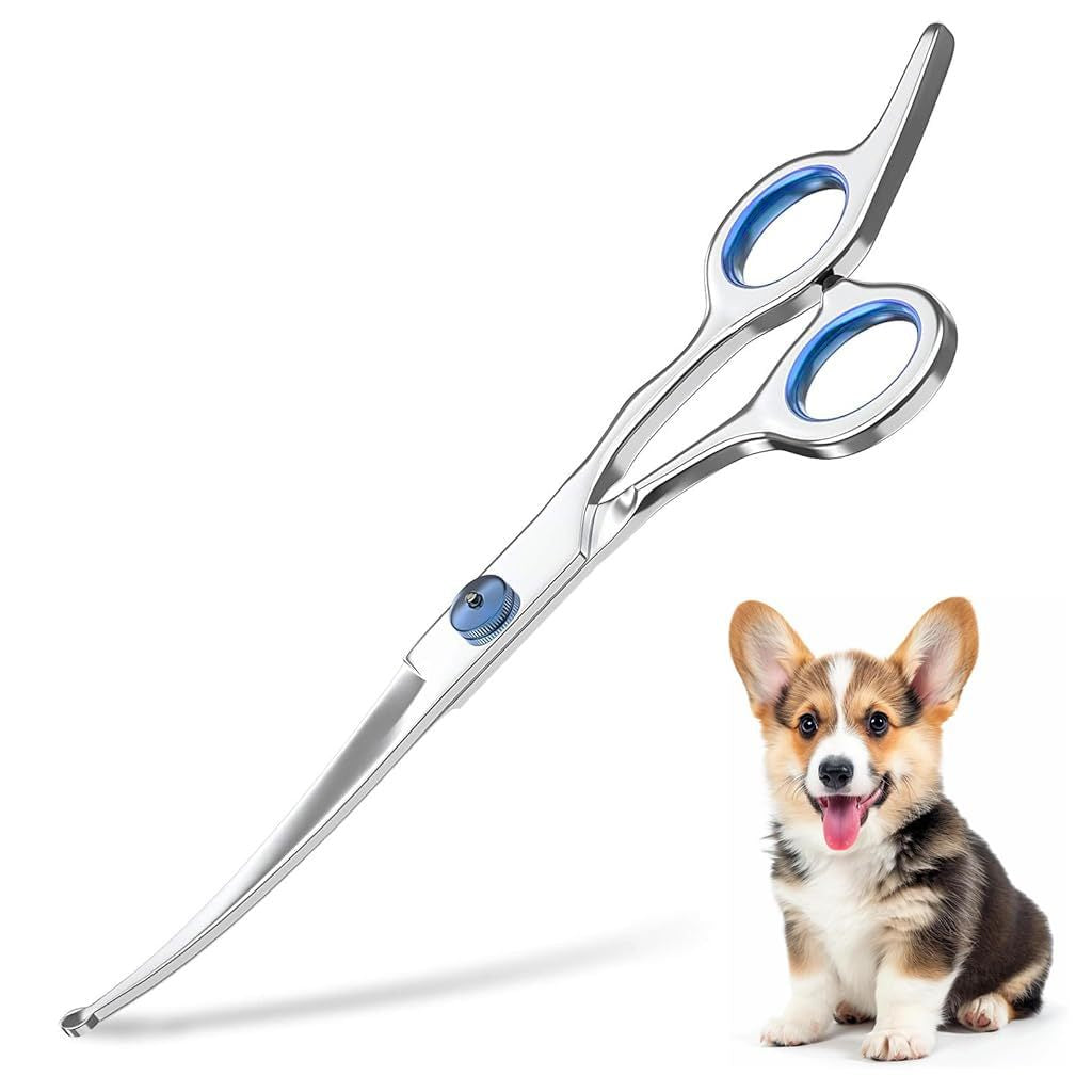 Dog Grooming Scissors – 6 Inch Stainless Steel Shears with Round Tips